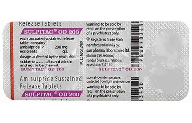 Sulpitac OD 200 Mg Tablet