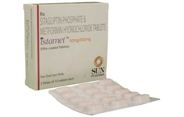 Istamet 50 Mg/500 Mg Tablet (15)