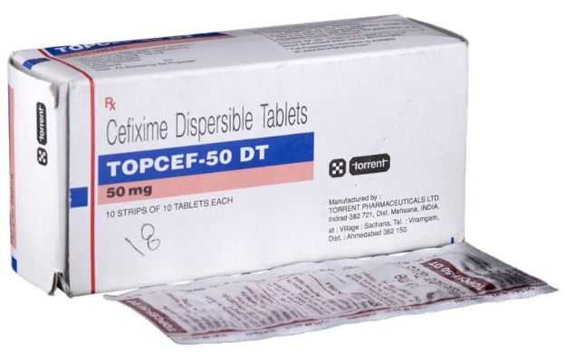 Topcef 50 Tablet DT
