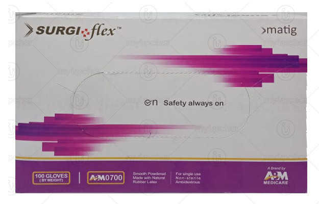 Latex Examination Gloves Pack of 100 (50 Pairs Each)