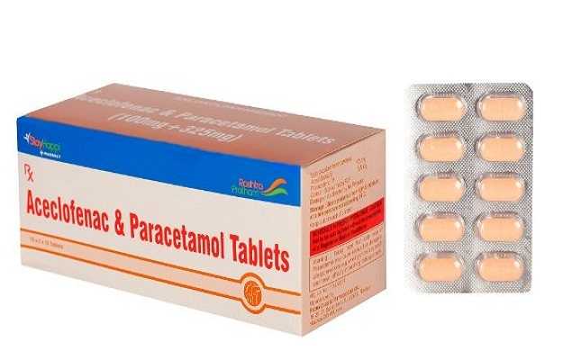 Stay Happi Aceclofenac 100 Mg + Paracetamol 325 Mg Tablet