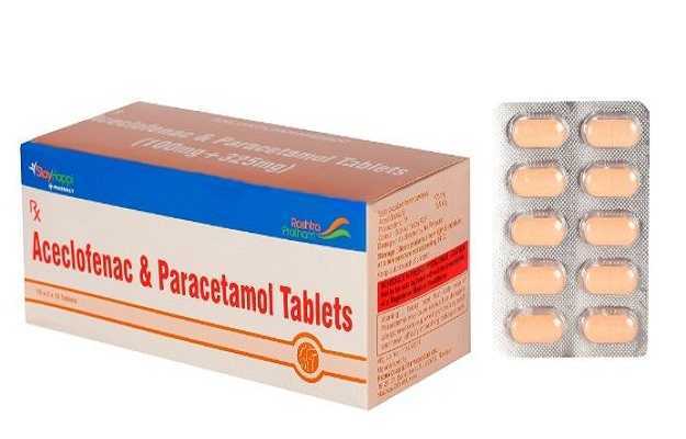 StayHappi Aceclofenac 100 Mg + Paracetamol 325 Mg Tablet
