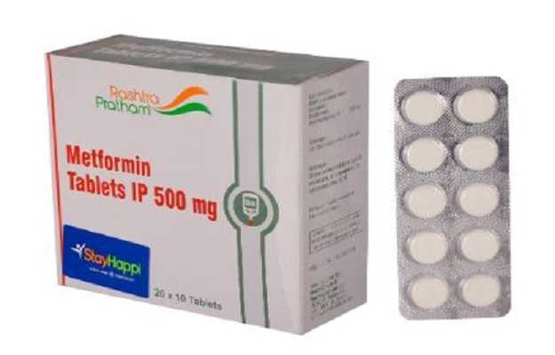 StayHappi Metformin 500 Mg Tablet