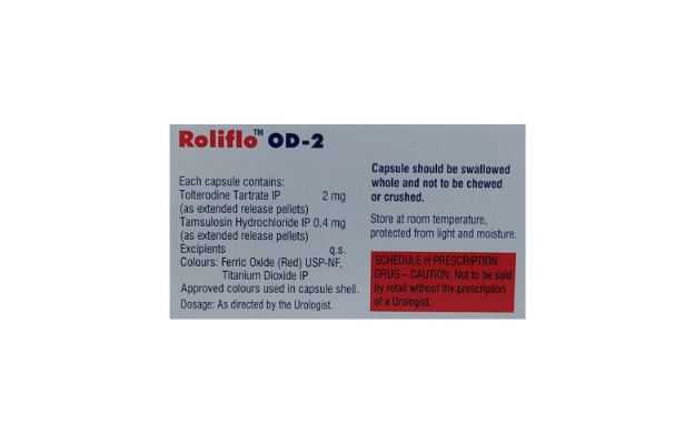 Roliflo OD 2 Capsule: Uses, Price, Dosage, Side Effects, Substitute ...