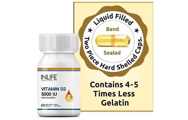 Inlife Vitamin D3 5000IU Capsule