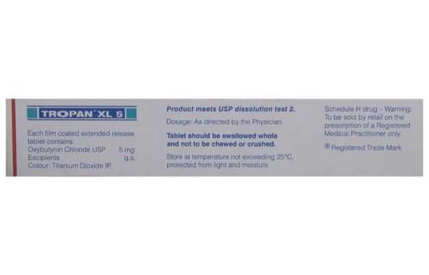 Tropan Xl 5 Tablet Uses Price Dosage Side Effects Substitute Buy