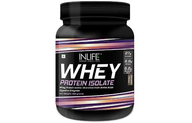Inlife Whey Protein Isolate Powder 400 Gm (Chocolate Flavor)
