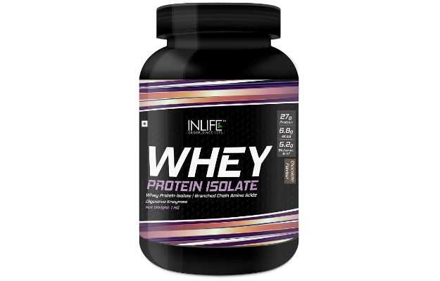 Inlife Whey Protein Isolate Powder 1 Kg (Chocolate Flavor)
