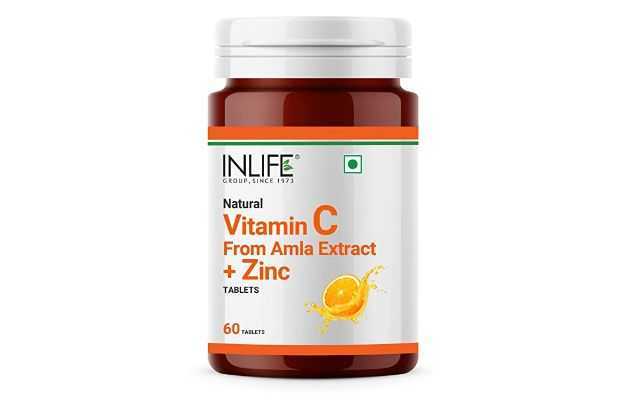 Inlife Natural Vitamin C From Amla Extract With Zinc Tablet