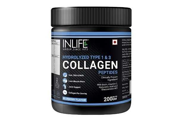Inlife Hydrolyzed Type 1 & 3 Collagen Peptides Powder (Blueberry Flavor)