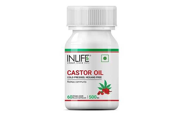 Inlife Castor Oil Vegan Liquid Filled Capsule