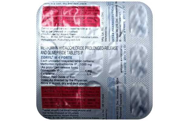 Zoryl M 4 Forte Tablet PR (15)
