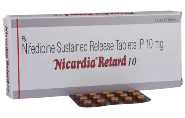 Nicardia Retard 10 Tablet SR