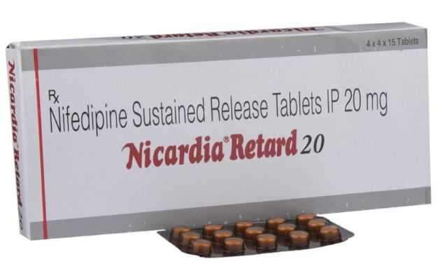 Nicardia Retard 20 Tablet SR