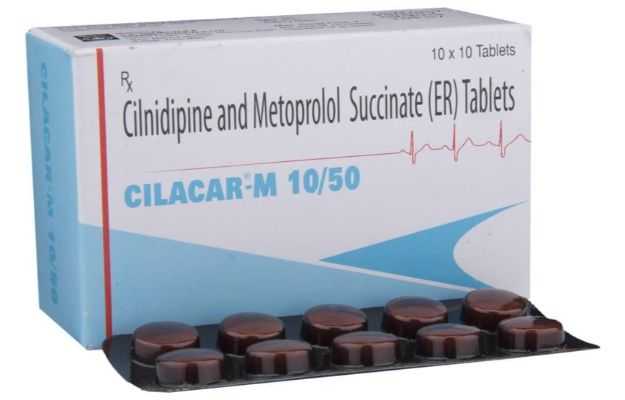 Cilacar M 10/50 Tablet ER