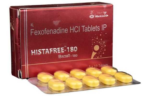 Histafree 180 Mg Tablet