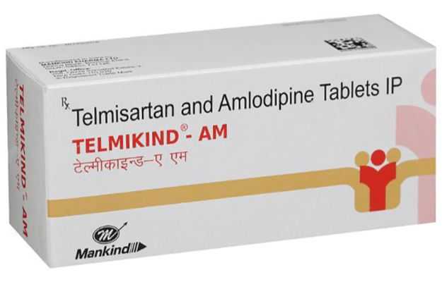 Telmikind AM 80 Mg/5 Mg Tablet