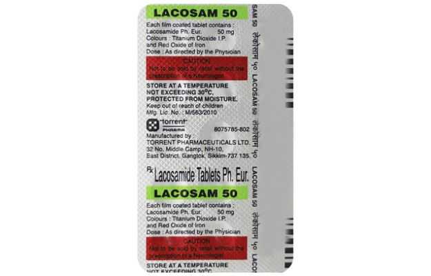 Lacosam 50 Tablet (15)