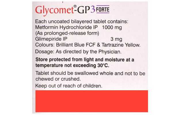 Glycomet GP 3 Forte Tablet