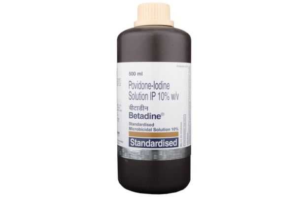 Betadine 10 Solution 500ml: Uses, Price, Dosage, Side Effects, Substitute,  Buy Online
