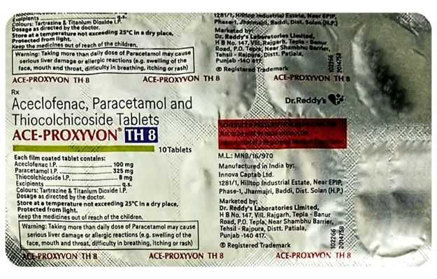 Ace Proxyvon TH 8 Mg Tablet