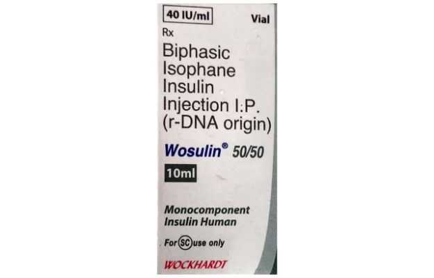 Wosulin 50/50 Injection 40 IU/ Ml