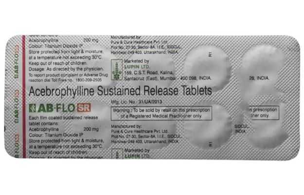 Ab Flo 200 Tablet SR: Uses, Price, Dosage, Side Effects, Substitute ...