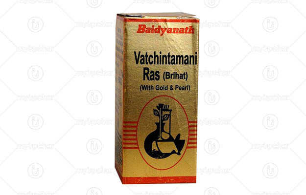 Baidyanath Vatachintamani Ras Vrihat With Gold Pearl Tablet 25 In Hindi 