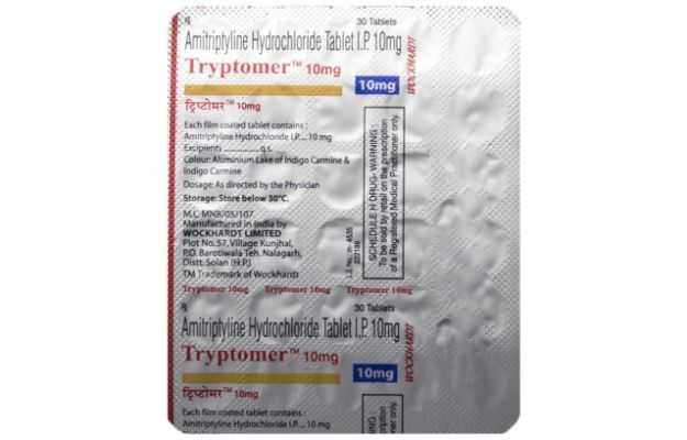 Tryptomer 10 Mg Tablet 30 Uses Price Dosage Side Effects Substitute Buy Online