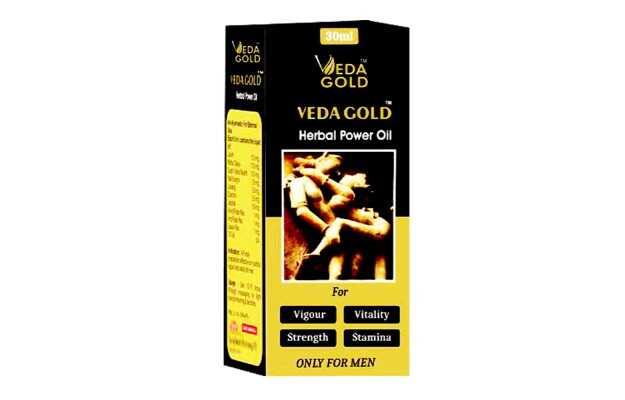 Veda Gold Herbal Power Sexual Massage Oil For Men 30 ML