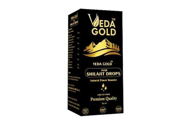 Veda Gold Pure Shilajit Drops Premium Quality Liquid Form