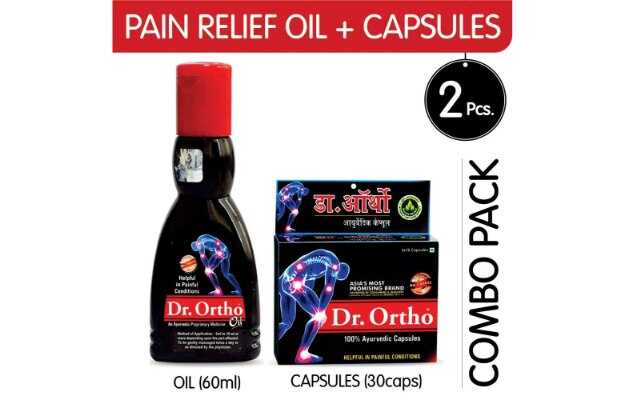 Dr Ortho Combo Pack of Ayurvedic Oil 60ml & Ayurvedic 30 Capsules