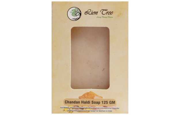 Lion Tree Handmade Chandan Haldi Soap Pack of 3 (125gm each)