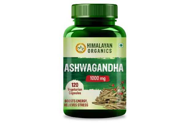 Himalayan Organics Ashwagandha 1000mg/Serve for Anxiety Stress Relief & Endurance Capsules (120)