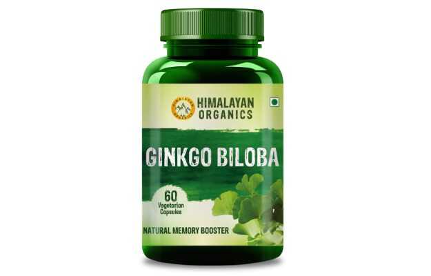 Himalayan Organics Ginkgo Biloba 500Mg Capsules for Healthy Brain Functions (60)