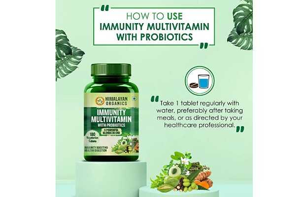 Himalayan Organics Immunity Multivitamin With Probiotics Tablets For