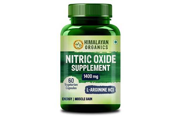 Himalayan Organics Nitric Oxide Supplement With L  Arginine Hcl 1400mg Capsules (60)