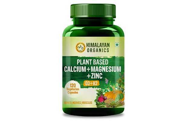 Himalayan Organics Plant Based Calcium Magnesium Zinc D3 & K2 Capsules