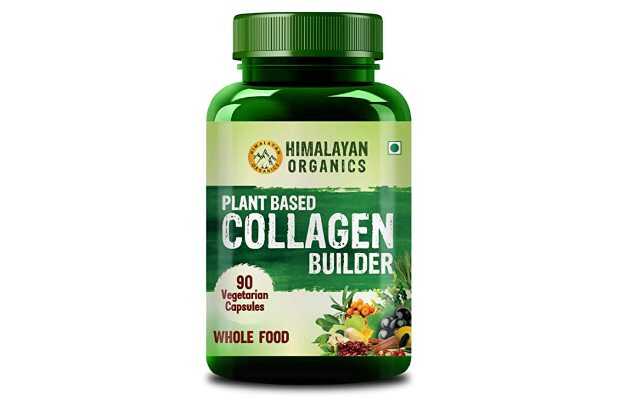 Himalayan Organics Plant Based Collagen Builder for Hair and Skin with Biotin and Vitamin C Capsules (90)