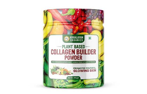 Himalayan Organics Plant Based Collagen Builder Powder with Sea Buckthorn, Evening Primrose, Acai Berry 250gm