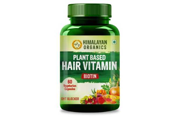 Himalayan Organics Plant based Hair Vitamin Capsules with Biotin and DHT Blocker (60)