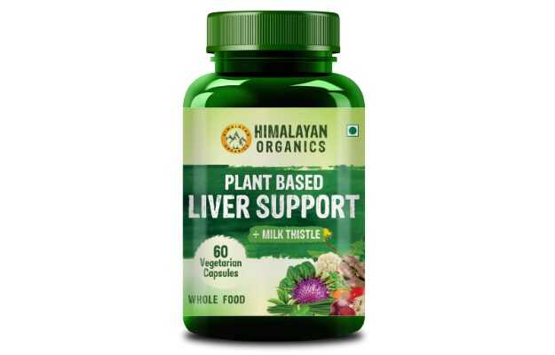 Himalayan Organics Plant Based Liver Support Capsules with Milk Thistle