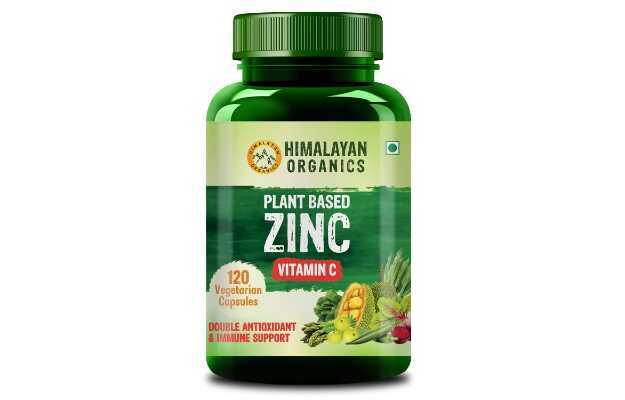 Himalayan Organics Plant Based Zinc with Vitamin C Capsules (120)