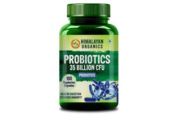 Himalayan Organics Probiotics Supplement Capsules with Prebiotics ...