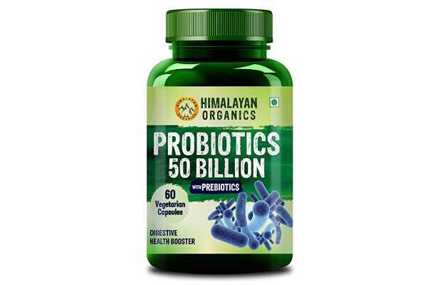 Himalayan Organics Probiotics Supplement Capsules 50 Billion Cfu, With Prebiotics (60)  