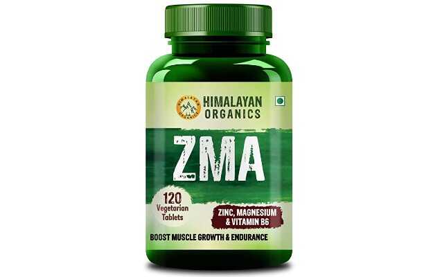 Himalayan Organics ZMA (Zinc, Magnesium Aspartate) Supplement Tablets (120)