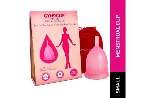 GynoCup Reusable Menstrual Cup for Women - Small Size with Pouch
