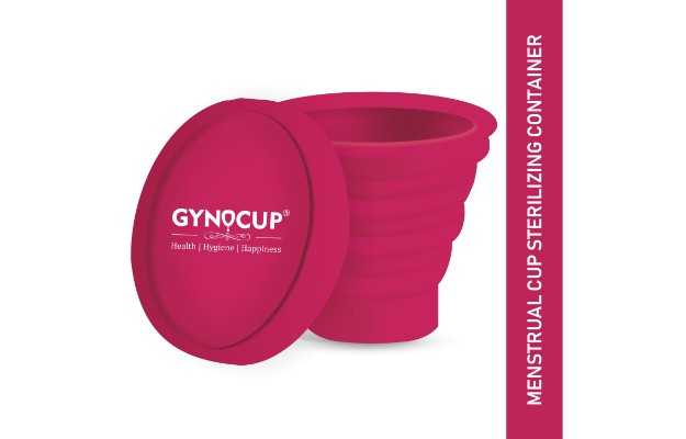 GynoCup Collapsible Silicone Cup Menstrual Cup Sterilizer - 1 Unit (Red)