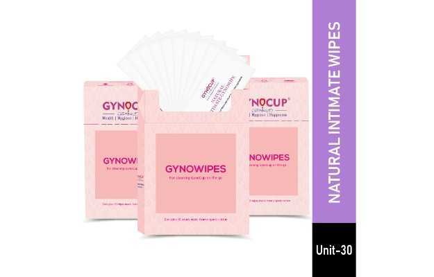 GynoCup Natural Intimate Refreshing & Clean Wipes (Pack of 3)