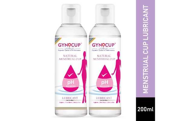 GynoCup Menstrual Cup Lubricant Water based & pH Balanced - Pack of 2